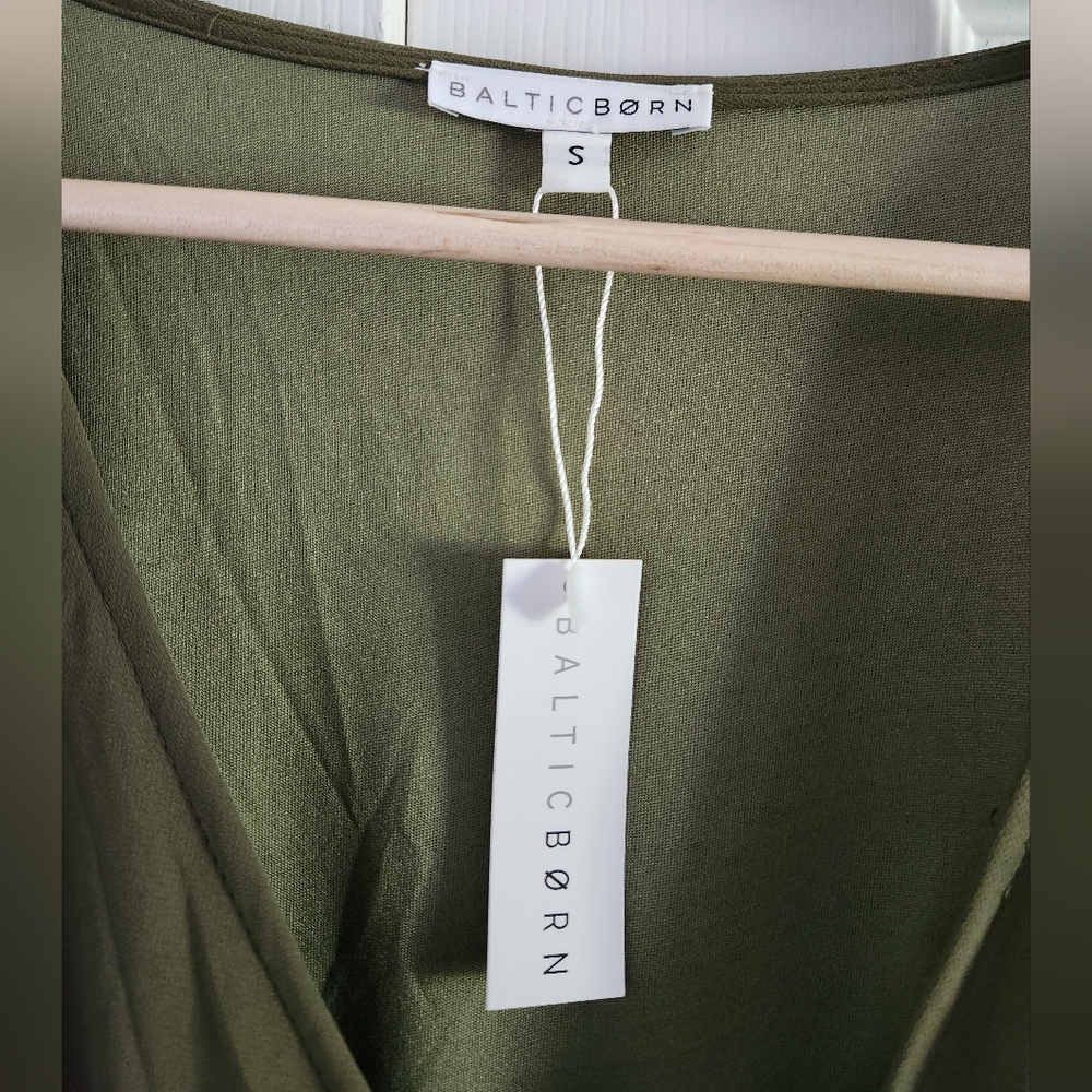 Baltic Born Ivy Wrap Dress - Olive - Picture 4 of 7
